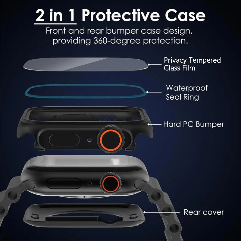 Privacy Glass+Case for Apple W - Privacy Screen Protector 评论和价格